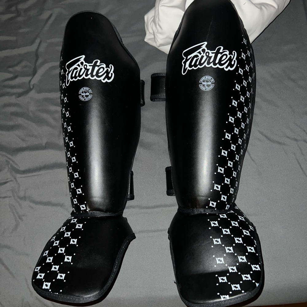 Fairtex Black Shin Guards